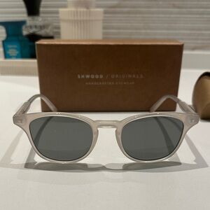 Shwood Clear Frame Sunglasses with Dark Lenses